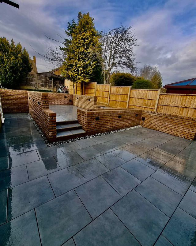 After landscaping transformation