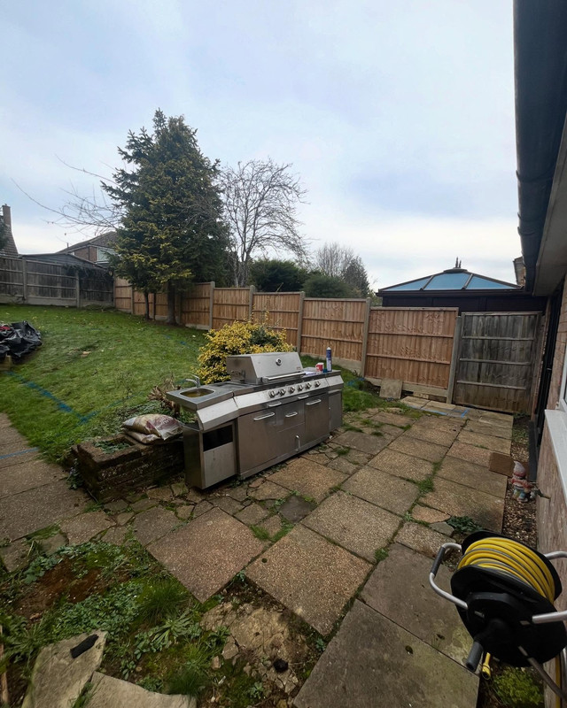 Before landscaping transformation