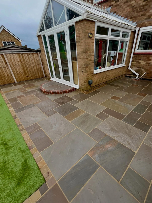 After landscaping transformation