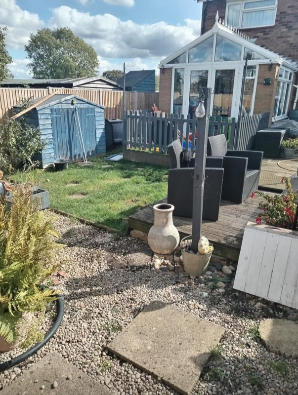 Before landscaping transformation