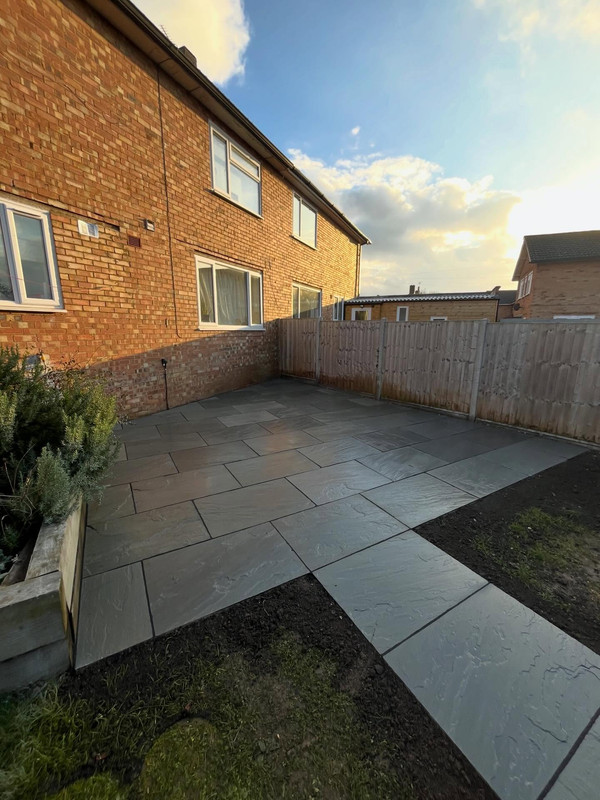 After landscaping transformation