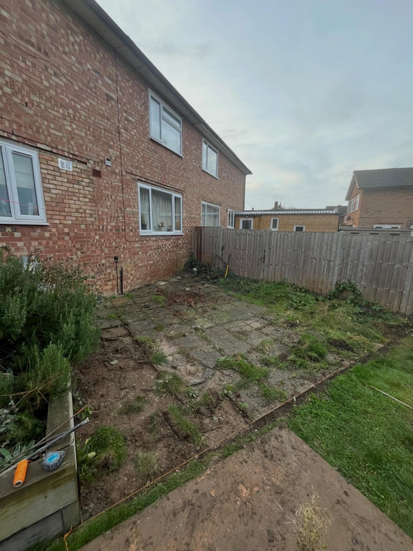 Before landscaping transformation